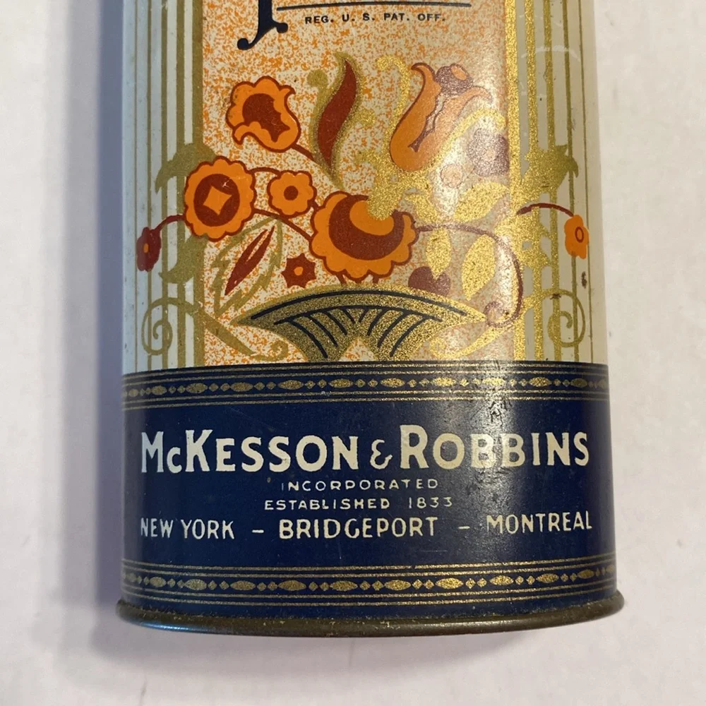 Vtg McKesson’s Talcum Powder 1930